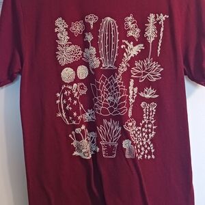 Sonoma Maroon Cotton Blend T-Shirt